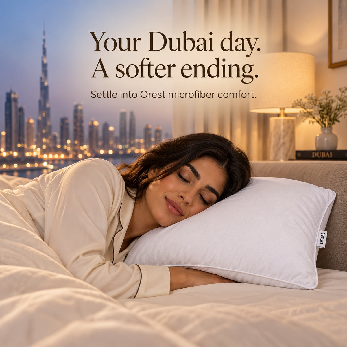 Orest Premium Microfiber Pillow | Soft & Hotel Quality Pillow UAE